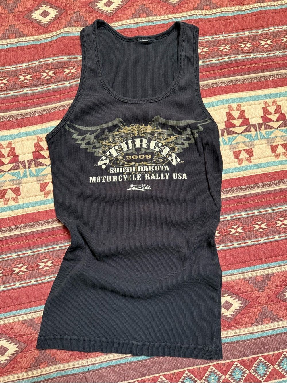 Black Sturgis 2009 Motorcycle Rally Women's Tank Top medium - Picture 3 of 5
